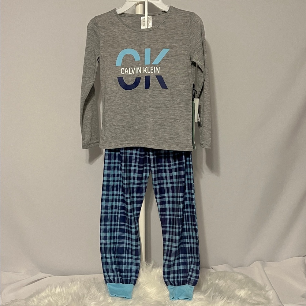 Calvin Klein Big Girls Joggers Set 2-pc, Size S (6/6X)